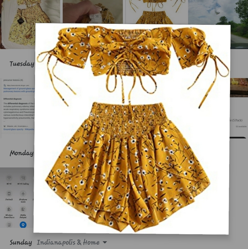 2pc sexy summer outfit
